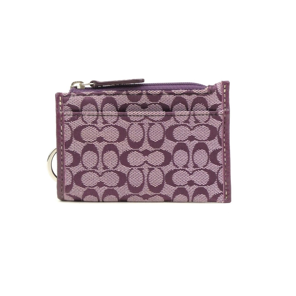 Coach Signature Purple Mini C Mini Skinny Case
